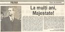 In Independentul, Iasi 25 Octombrie 1996