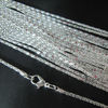 Silver plated snake chain Necklace With Clasp 16.5