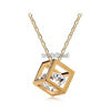 Necklace cube Gold Plated
