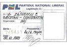 Legitimatie PNL, noiembrie 1998