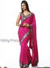 Divyanka-Tripathi-Hot-Photos-in-Pink-Desiner-Saree-With-Sleeveless-Blouse