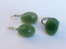 Set cercei si inel din piatra semipretioasa aventurin - 24 lei