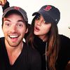Pretty-Little-Liars-stars-Lucy-Hale-Ian-Harding-wore-matching-Red