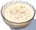 Badam Pappu Pala Thalikalu (Lapte cu bobite din faina de orez)