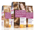 Colectia de vopsea de par „Casting Caramel Mania“ (L’Oreal Paris, 32 lei fiecare)