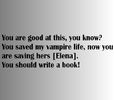 Caroline Forbes said it ;