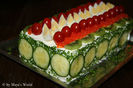 sandwich cake cu somon si spanac