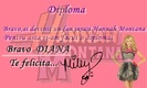 diploma pentru DIANA