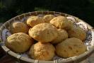 carrots & zucchini Parker house roll