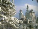 Neuschwanstein Castle, Bavaria, Germany - forest snow