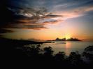Sun Setting behind Island