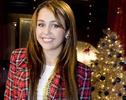 miley langa bradul de Craciun