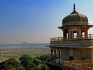 Red Fort in Agra - India (view to Taj Mahal)