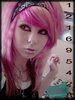 pink emo hair