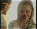 Irina cu un trandafir rosu