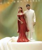 red-lahenga-cake-topper-wedding