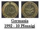 germania 1992 - 10 pfeningi