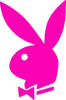 Pink Glitter Playboy Bunny Graphics