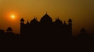 Taj Mahal Mosque in Agra - India (sunset)