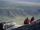 Masai Treking Oldonyo Lengai, The Mountain of God, Natron Region, Tanzania