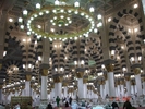 Masjid Al Nabawi in Madinah - Saudi Arabia (interior)