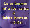 de ce doamne mi-a fost scrisa o iubire interzisa